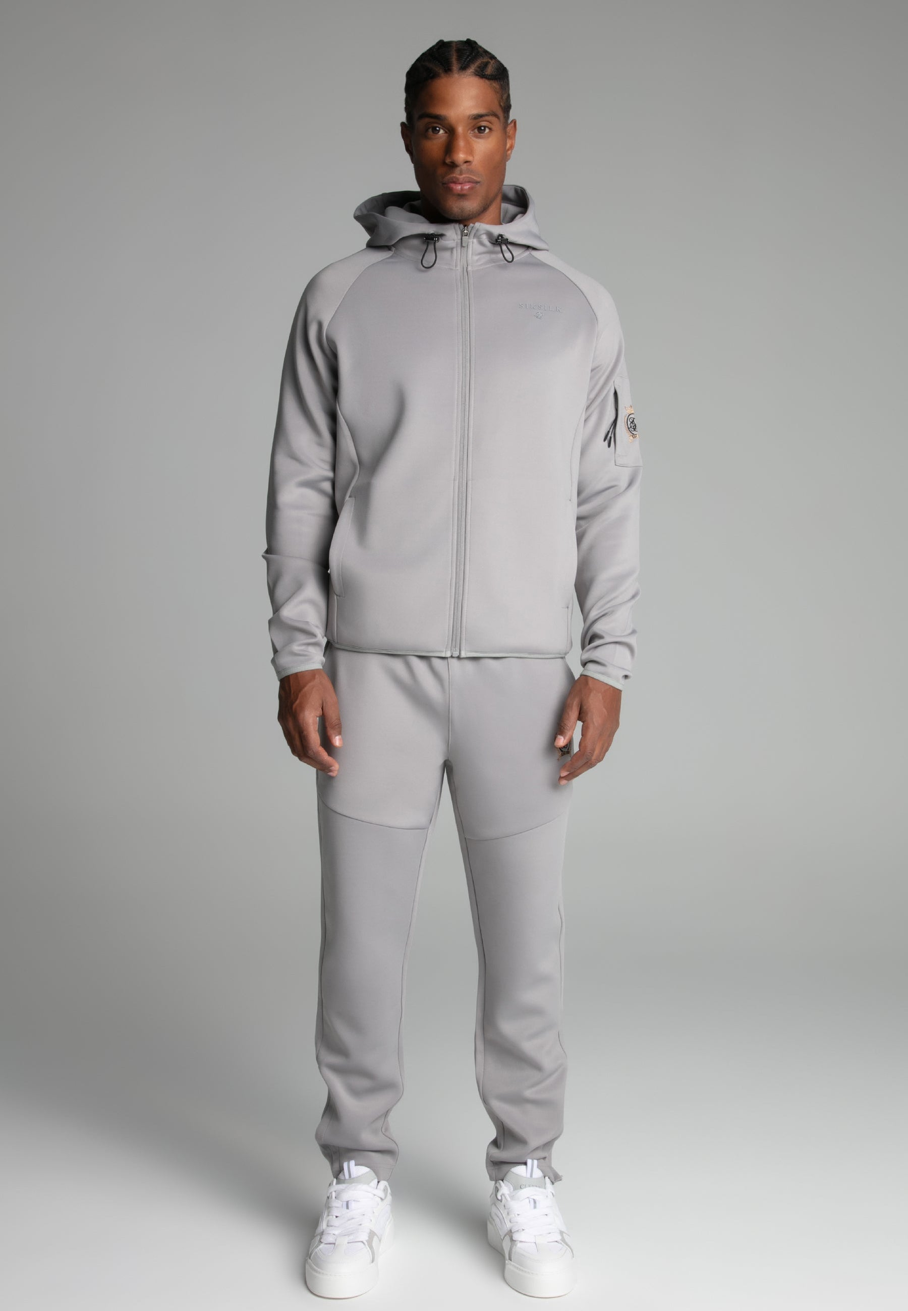 Grey Full zip Hoodie (3)