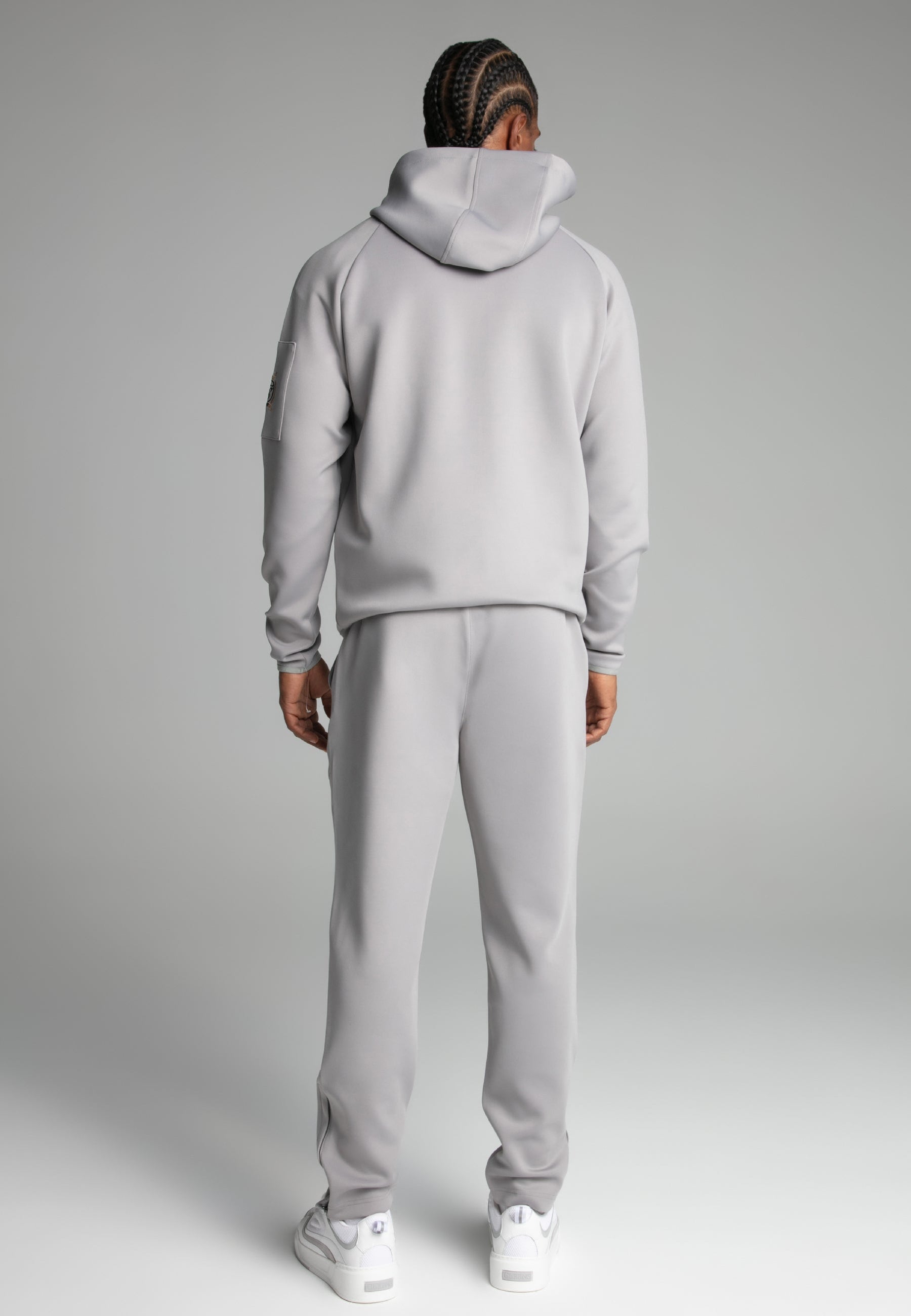 Grey Full zip Hoodie (4)