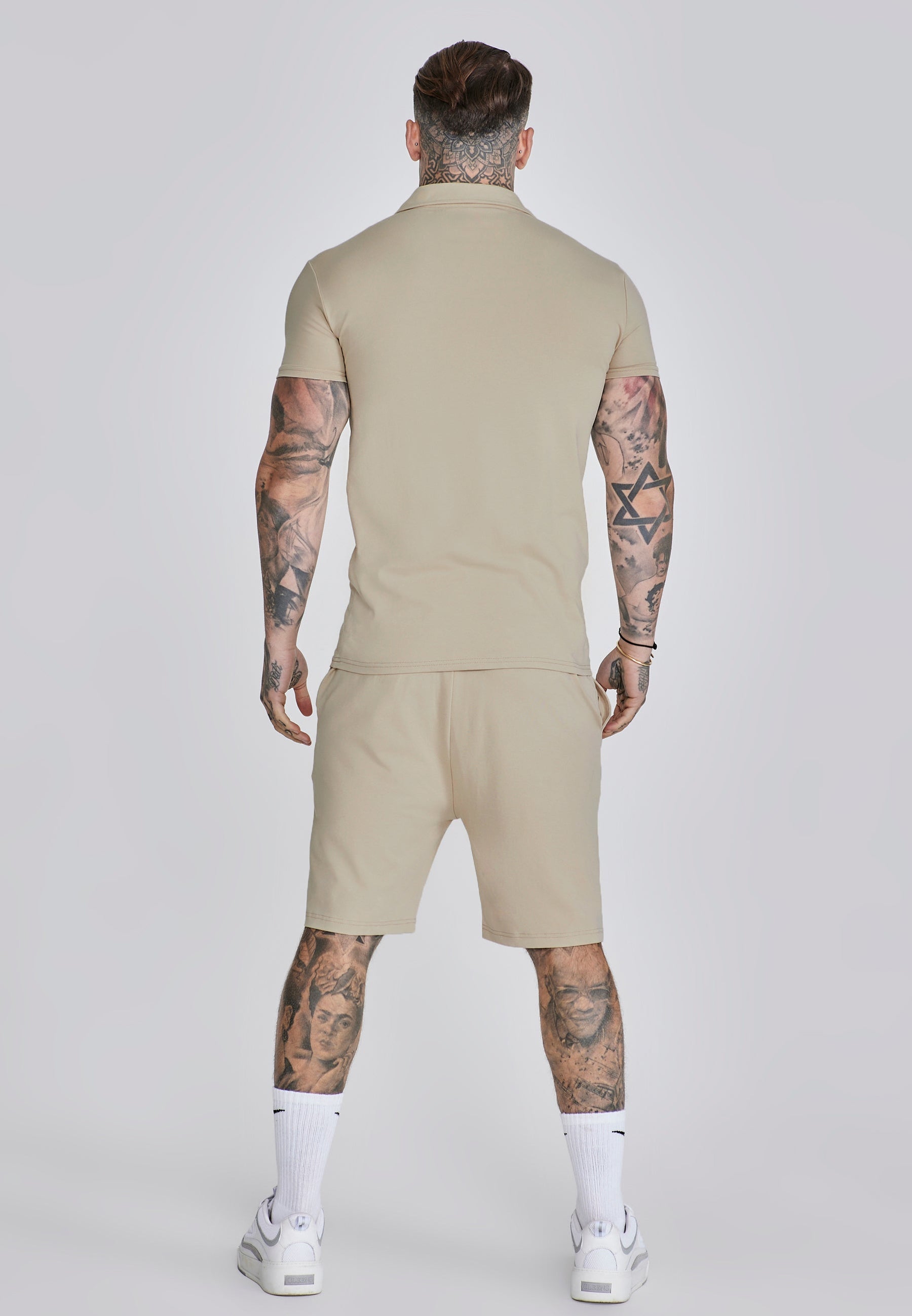 Beige Polo and Shorts Set (4)