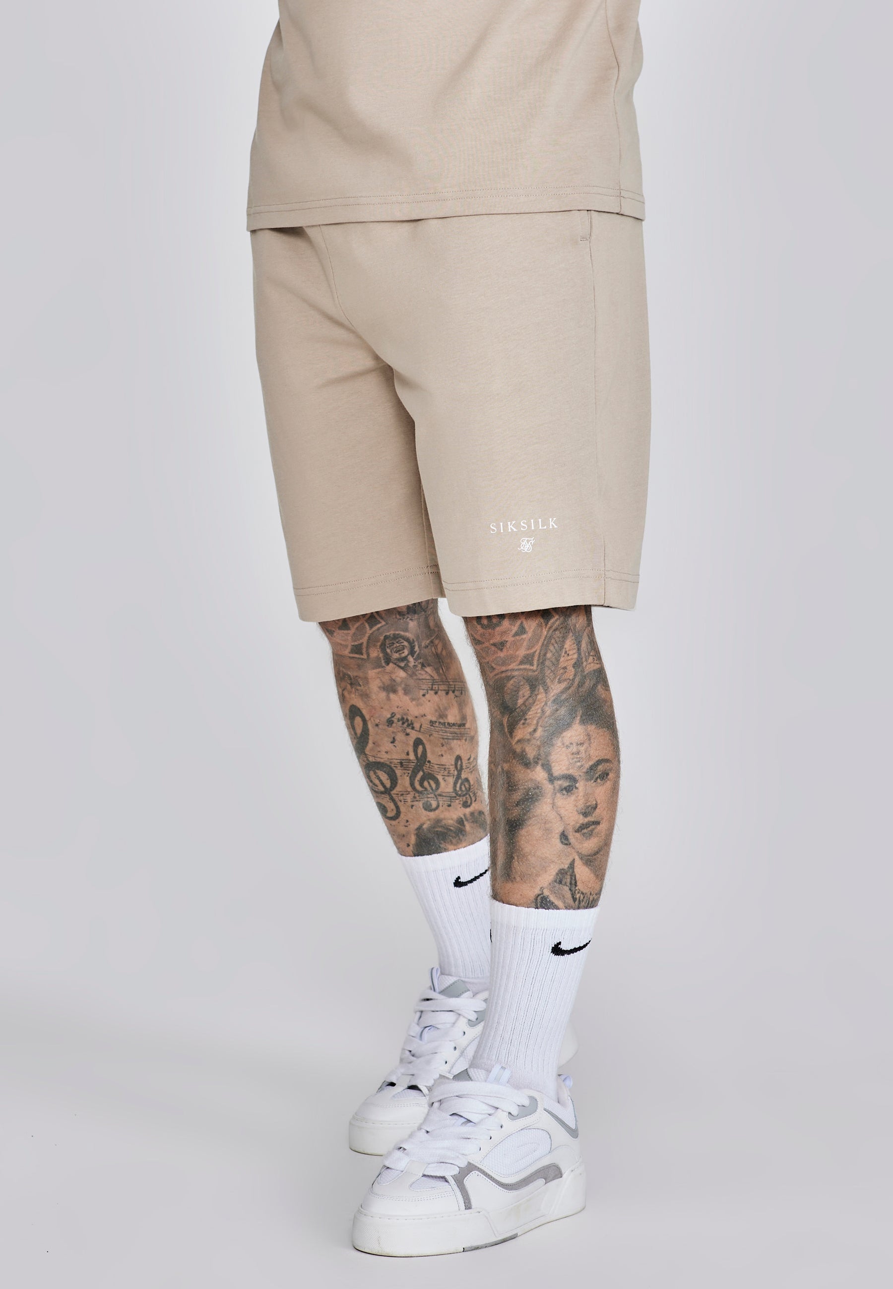 Beige T-Shirt and Shorts Set (2)