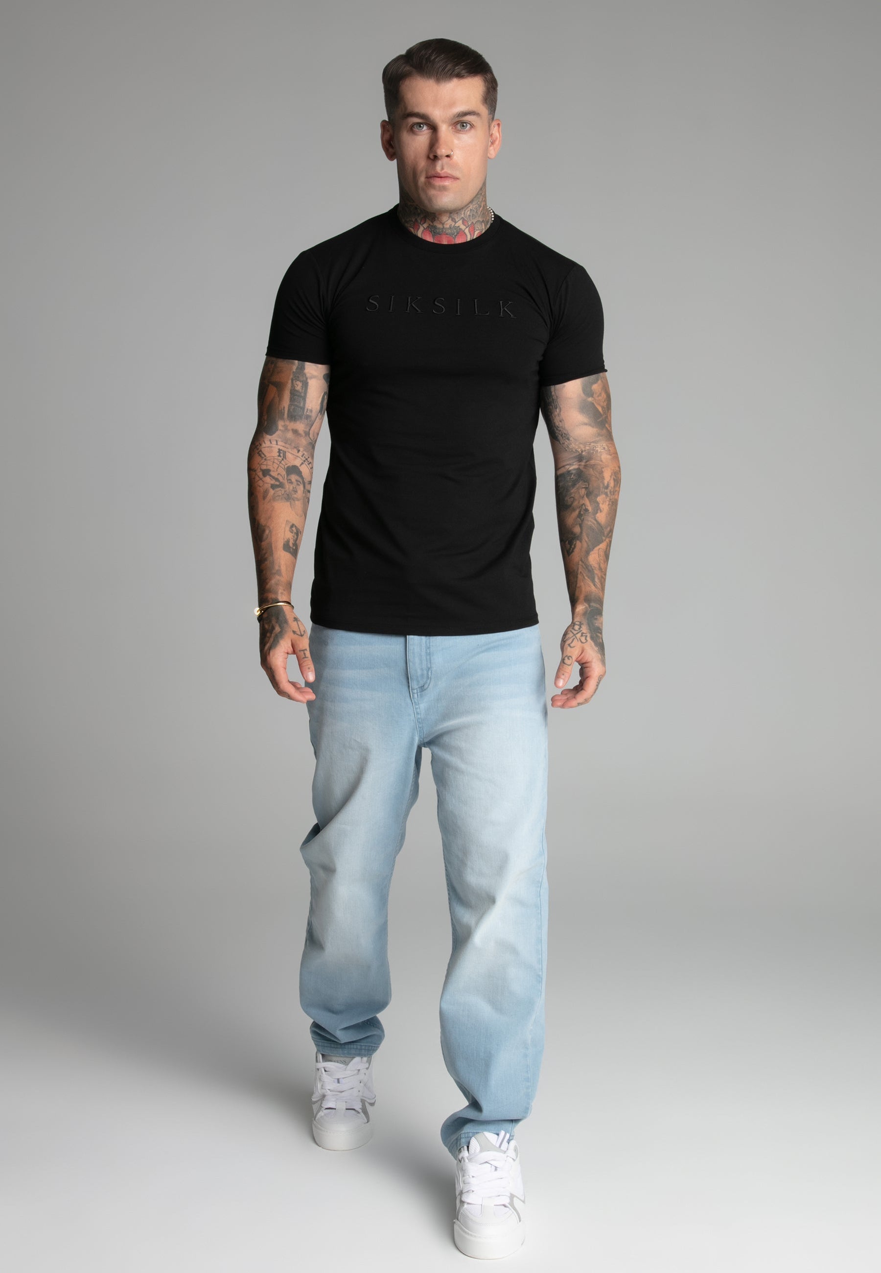 Black Muscle Fit T-Shirt (1)