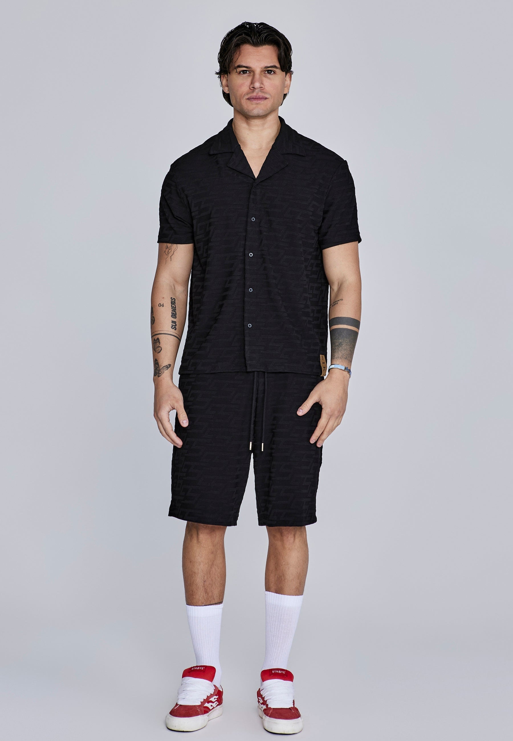 Black Towelling Shirt (2)