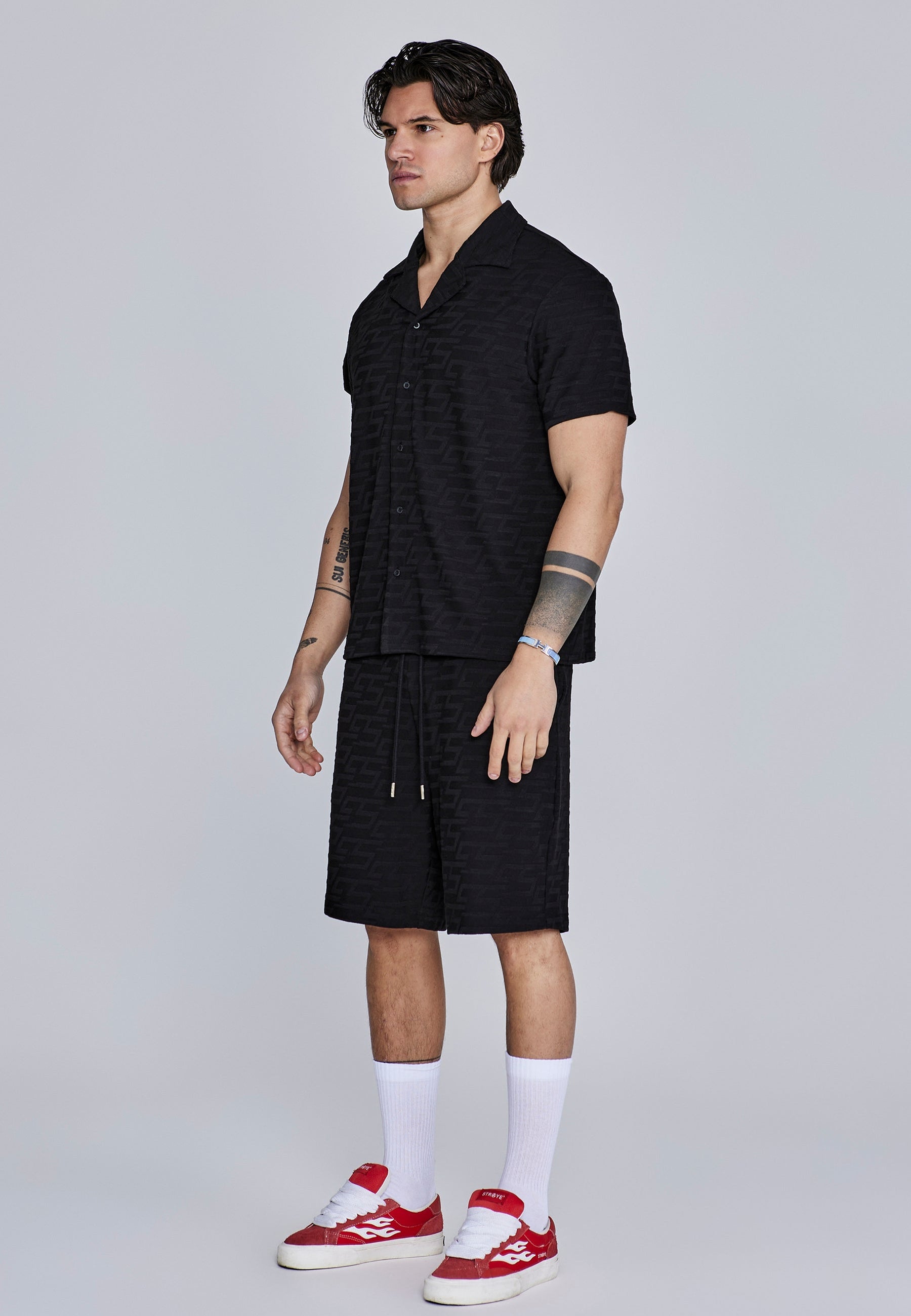 Black Towelling Shirt (3)