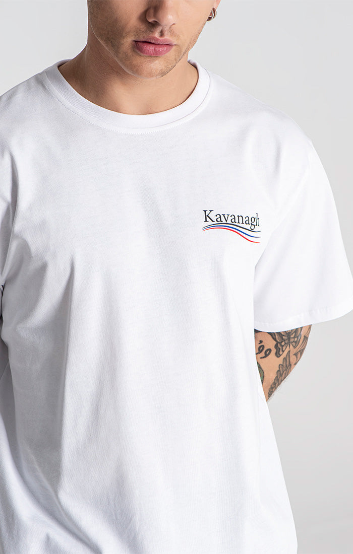 White Wavy Tee