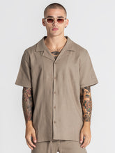 shirts / Taupe Nature Linen Shirt