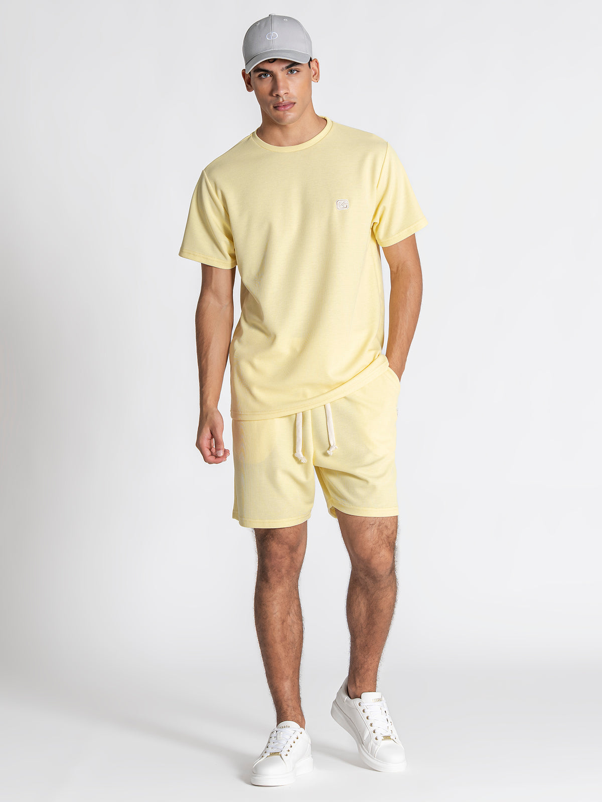 t-shirts / Yellow Grid Set