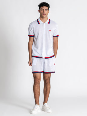 shirts / White Striped GK Knit Set