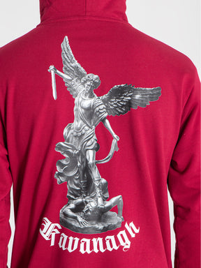 hoodies / Burgundy Warrior Angel Hoodie