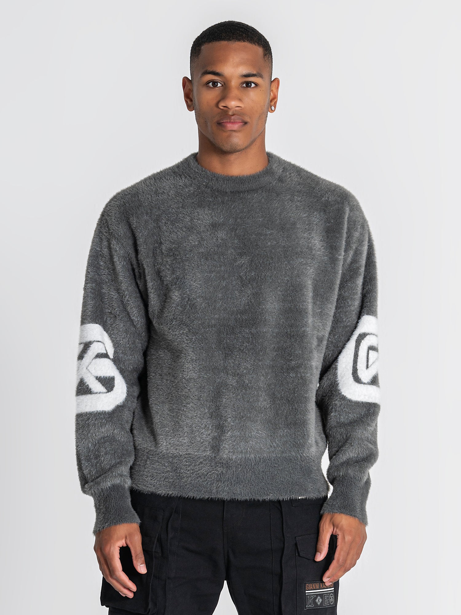 sweats / Grey Structure Knit Sweater