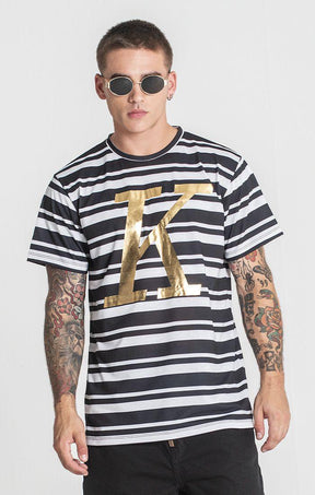 t-shirts / Black K Striped Tee