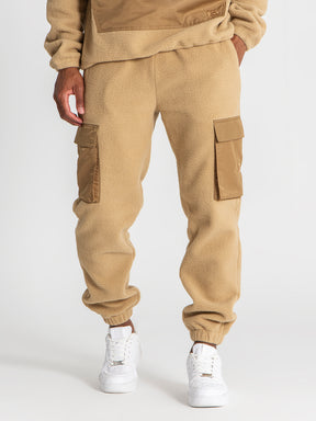 joggers / Camel Cargo Sherpa Joggers