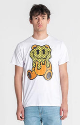 t-shirts / White Melting Bear Tee