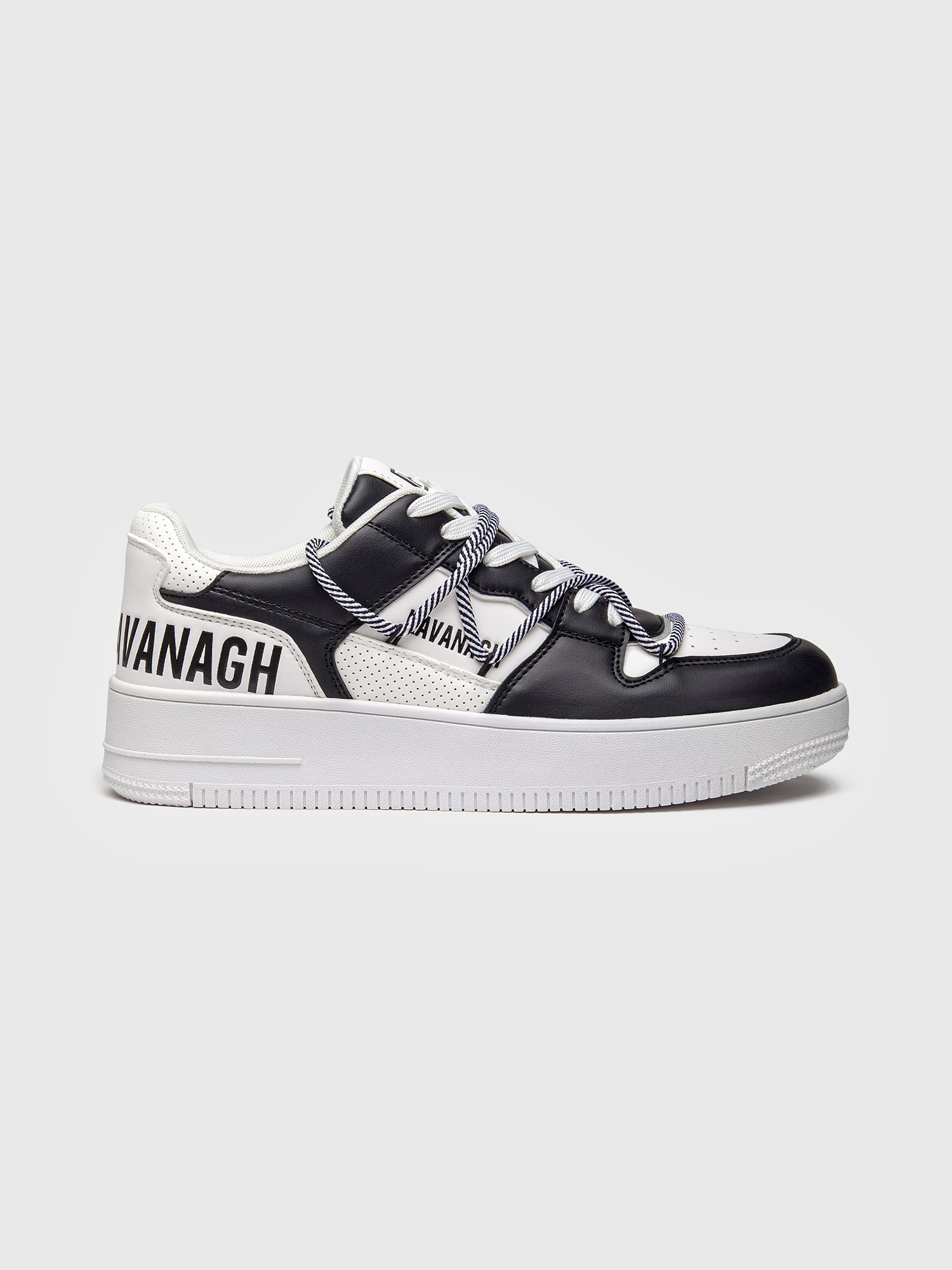 Black Wrapped Striped Sneakers