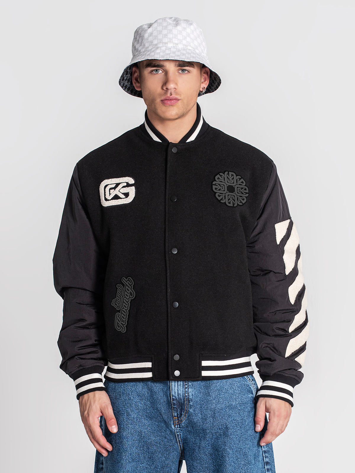 bombers / Black Patches Bomber Jacket