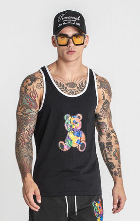 tank tops / Black Gummy Tanktop