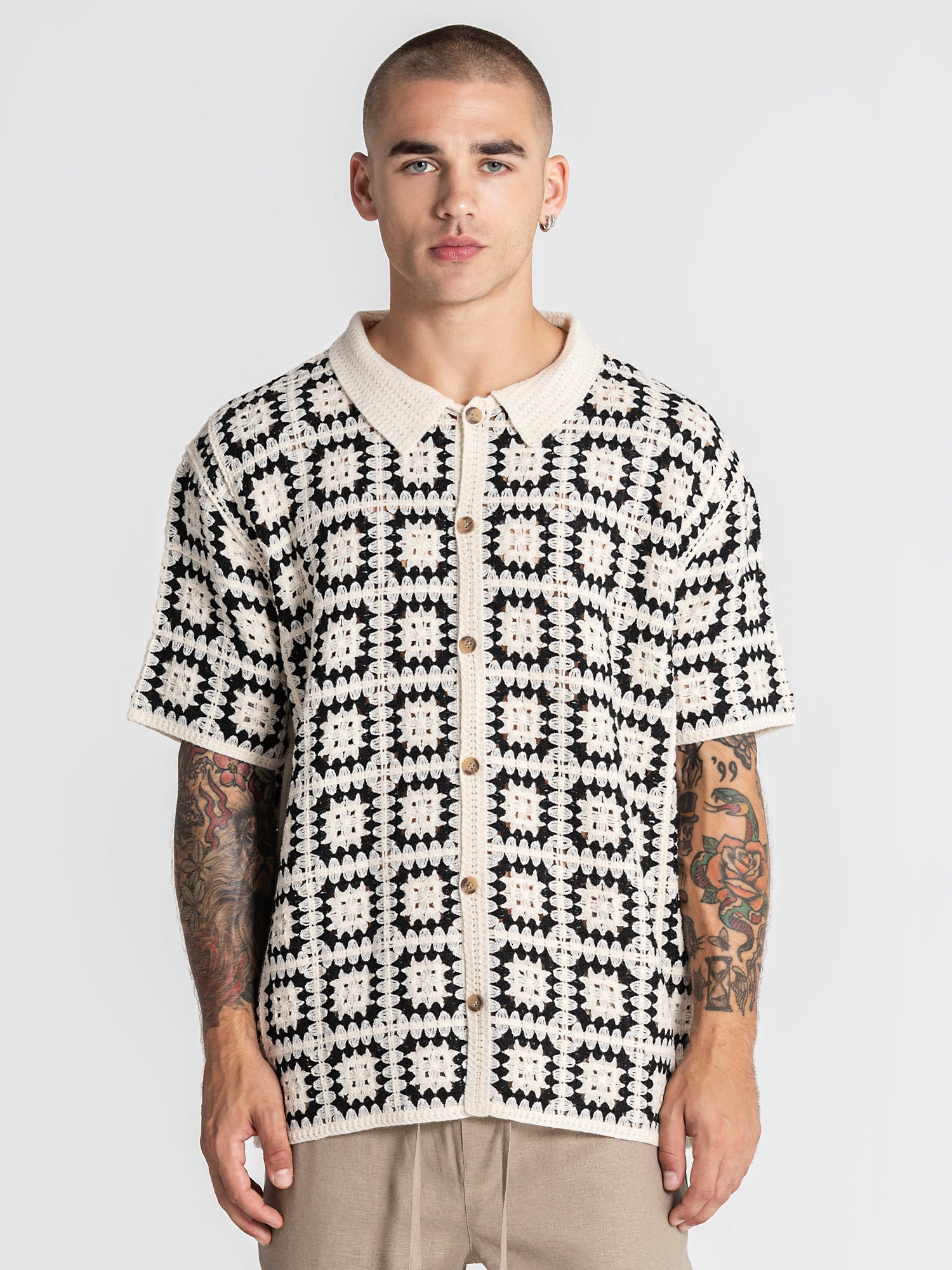 Beige Nature Knit Shirt