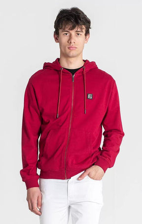 zip jackets / Burgundy Doppelganger Hoodie Jacket