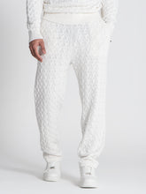joggers / White Snug Knit Joggers