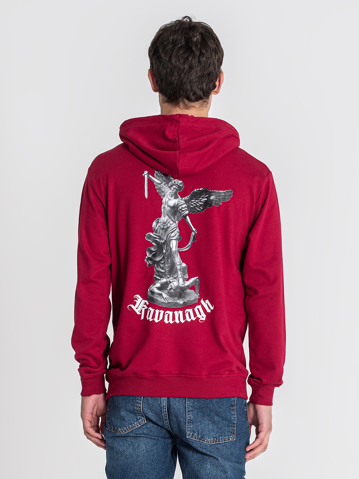 Burgundy Warrior Angel Hoodie