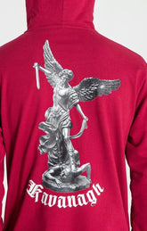 hoodies / Burgundy Warrior Angel Hoodie