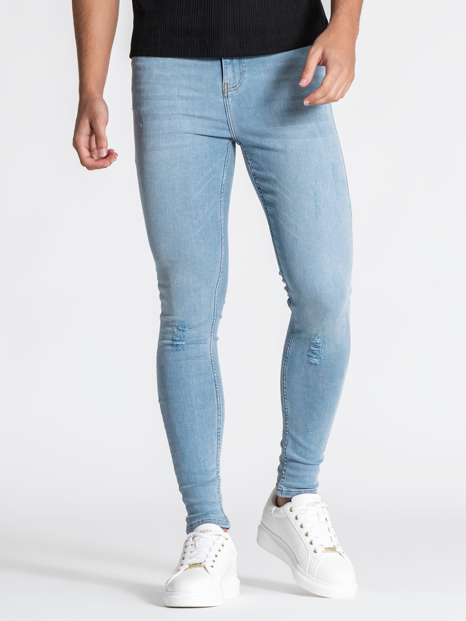 jeans / Light Blue Core Ripped Jeans