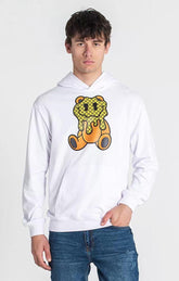 hoodies / White Melting Bear Hoodie