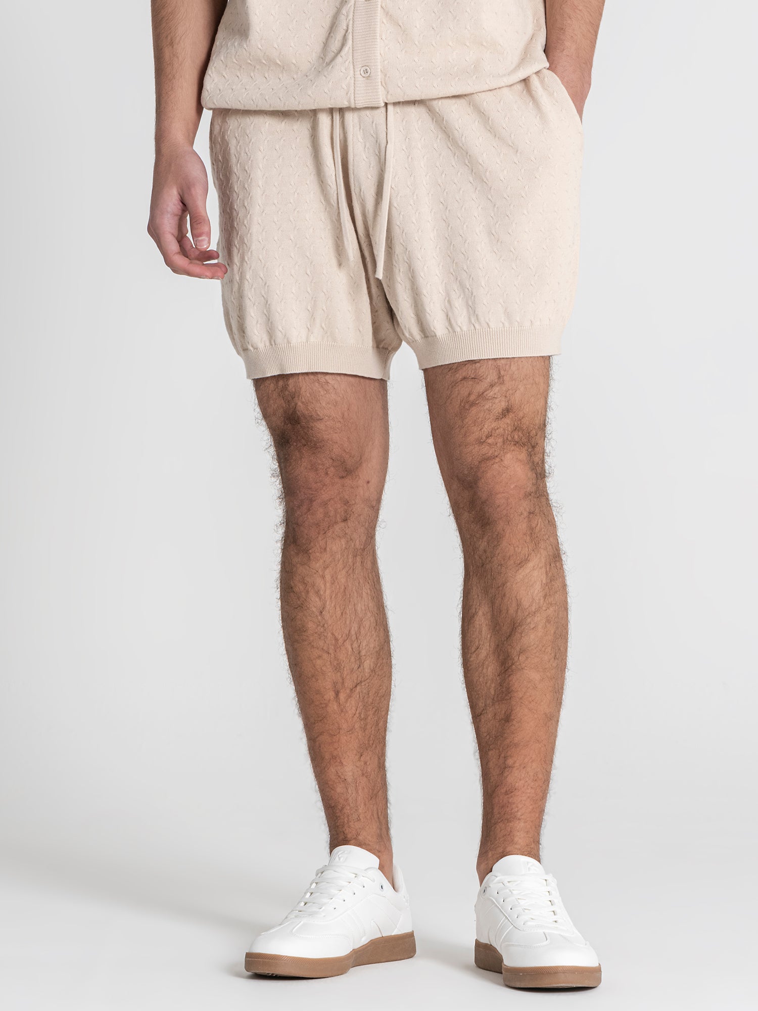 Beige Label Knit Shorts