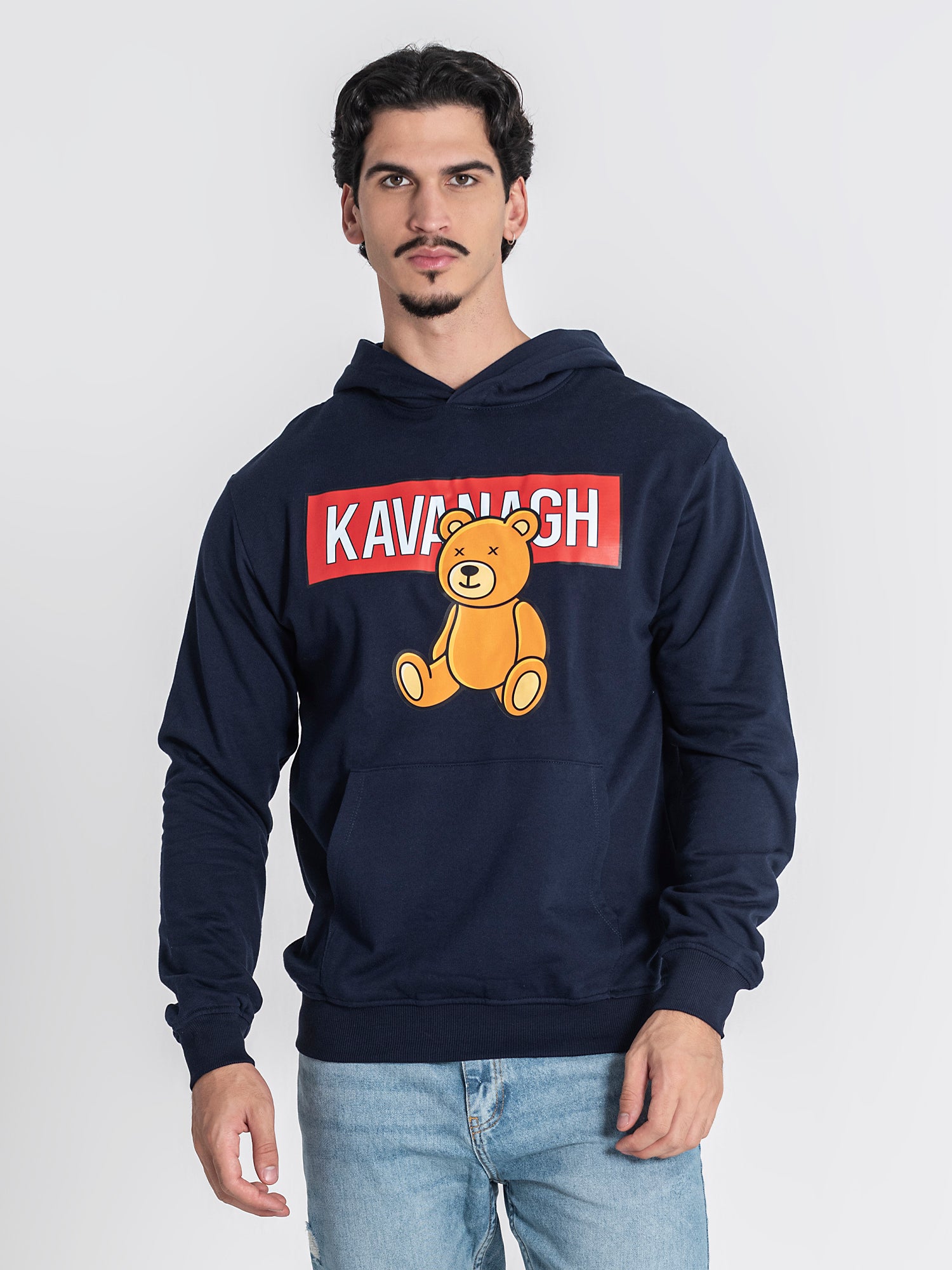 Dark Blue Bear Alert Hoodie