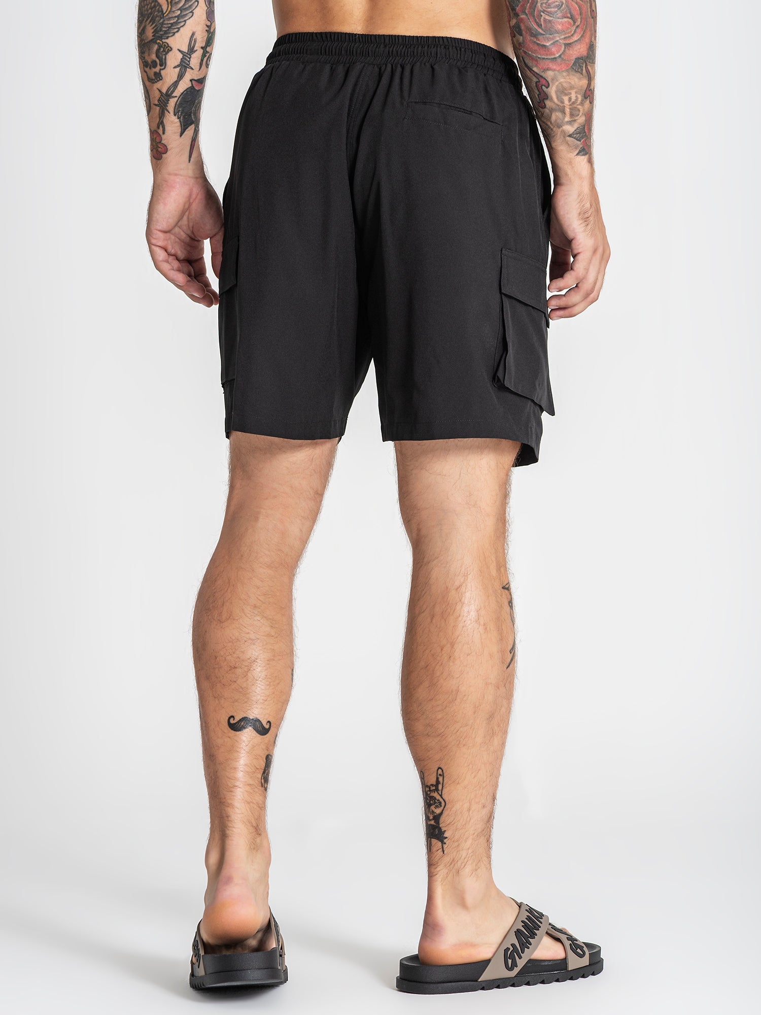 swimshorts / Black Cargo Swimshorts
