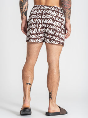swimshorts / White Rebel Swimshorts