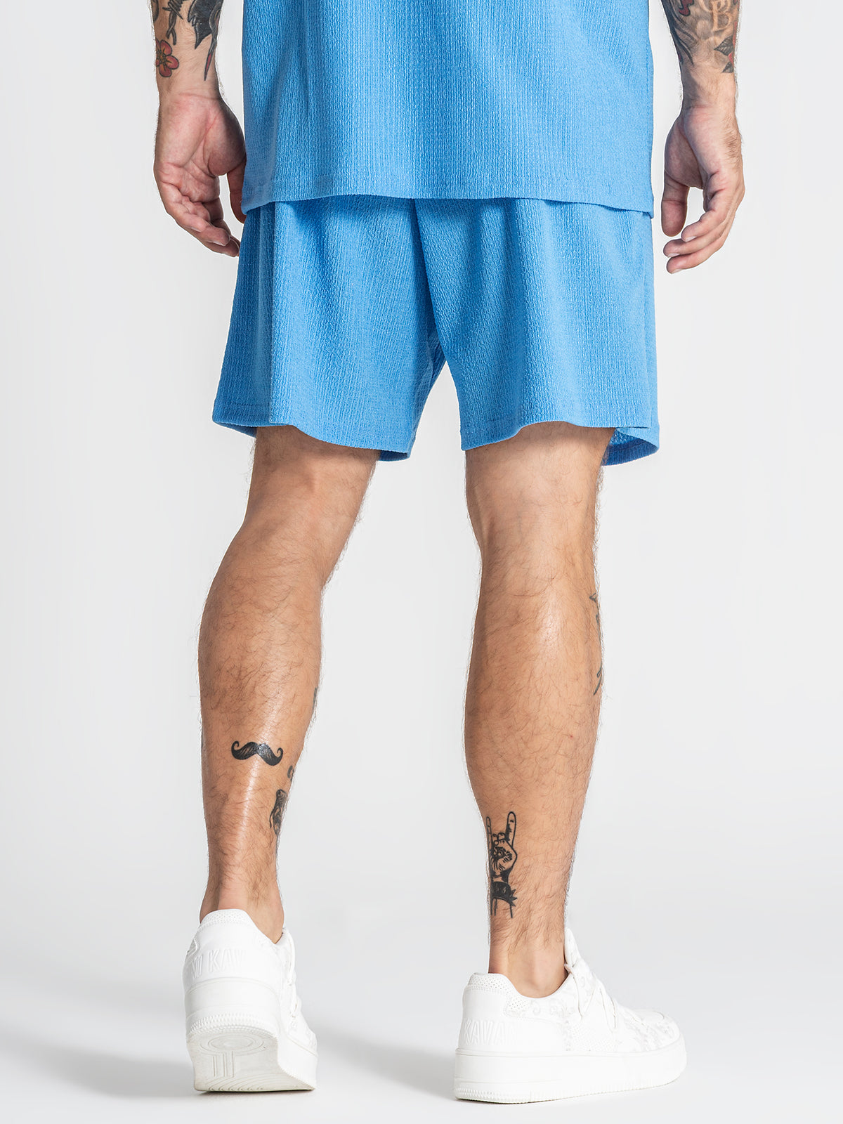 shorts / Light Blue Texture Shorts