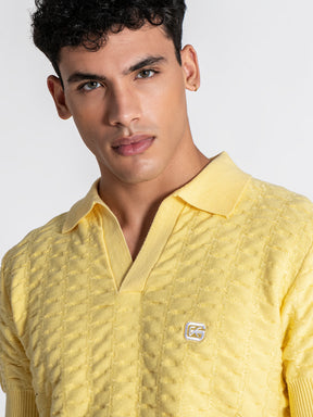 polos / Yellow GK Knit Polo