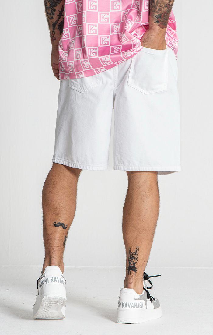 shorts / White GK Elastic Waist Shorts