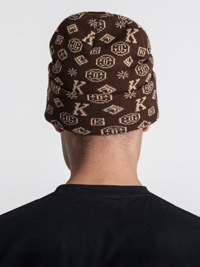 beanies / Brown Logomania Beanie