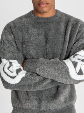sweats / Grey Structure Knit Sweater