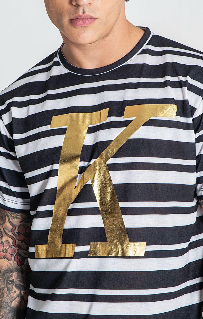 t-shirts / Black K Striped Tee