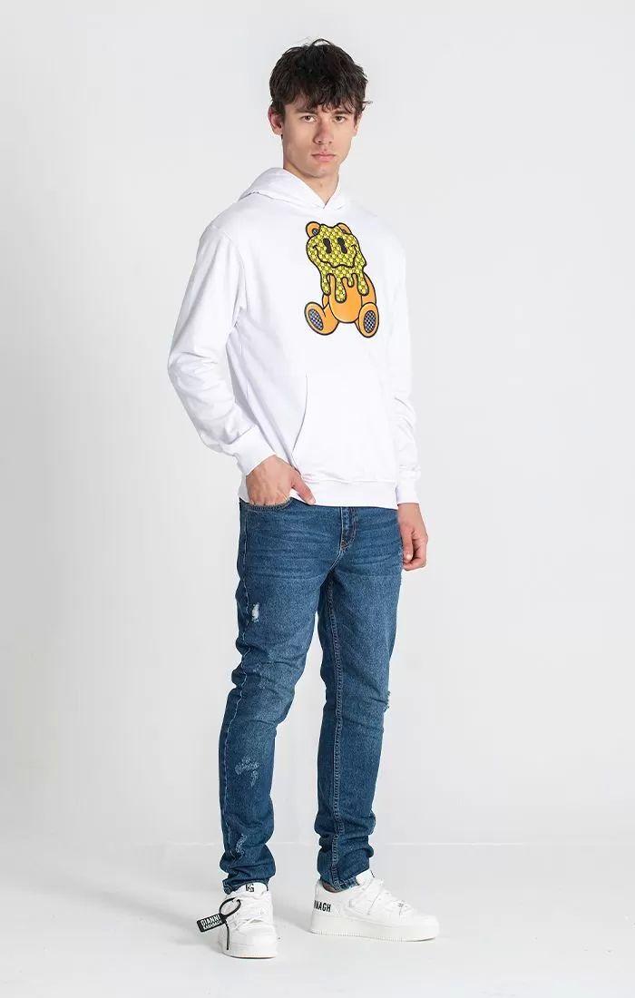 hoodies / White Melting Bear Hoodie