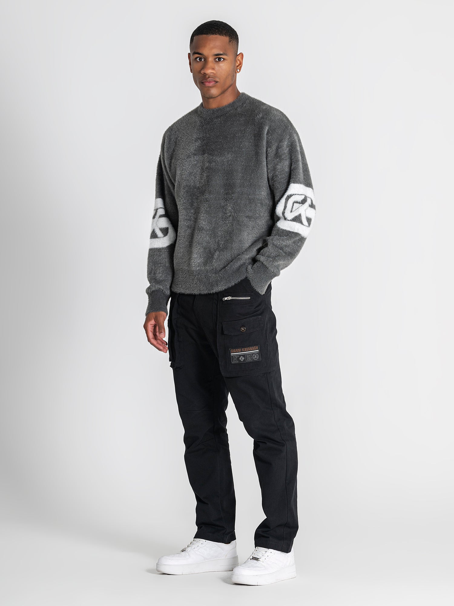 sweats / Grey Structure Knit Sweater