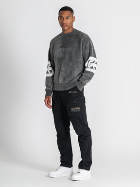 sweats / Grey Structure Knit Sweater