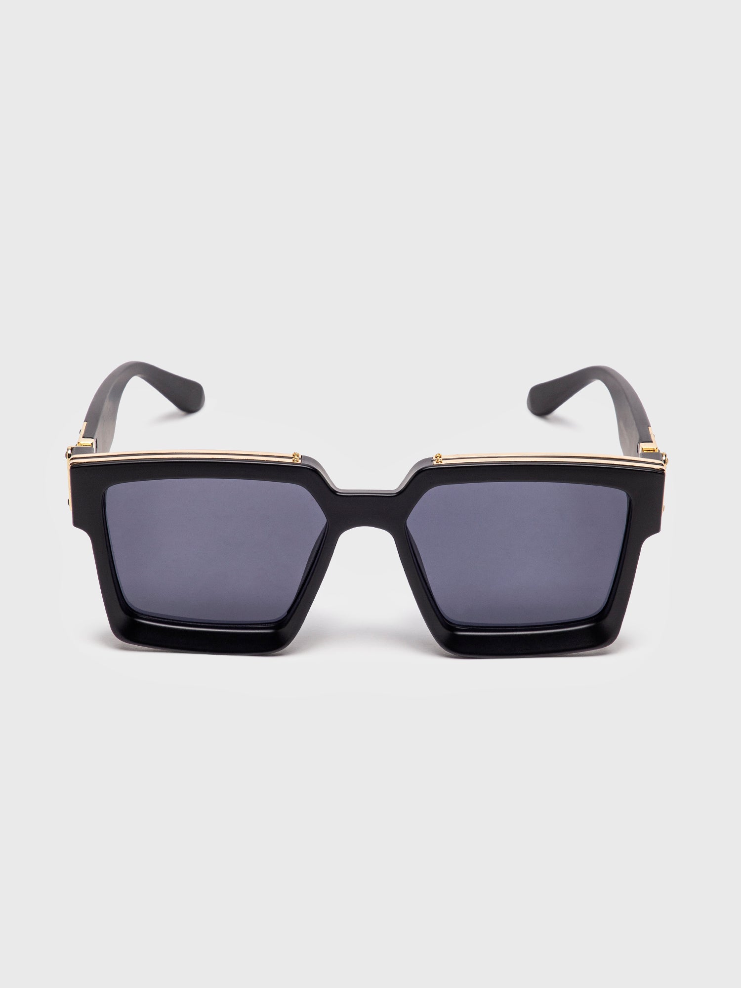 Black Matte Square Sunglasses