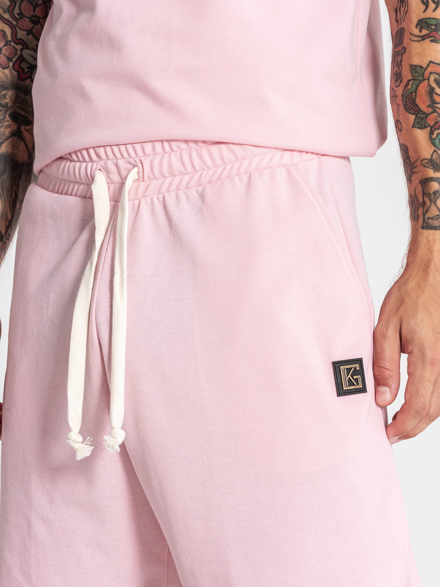 shorts / Light Pink Texture Shorts