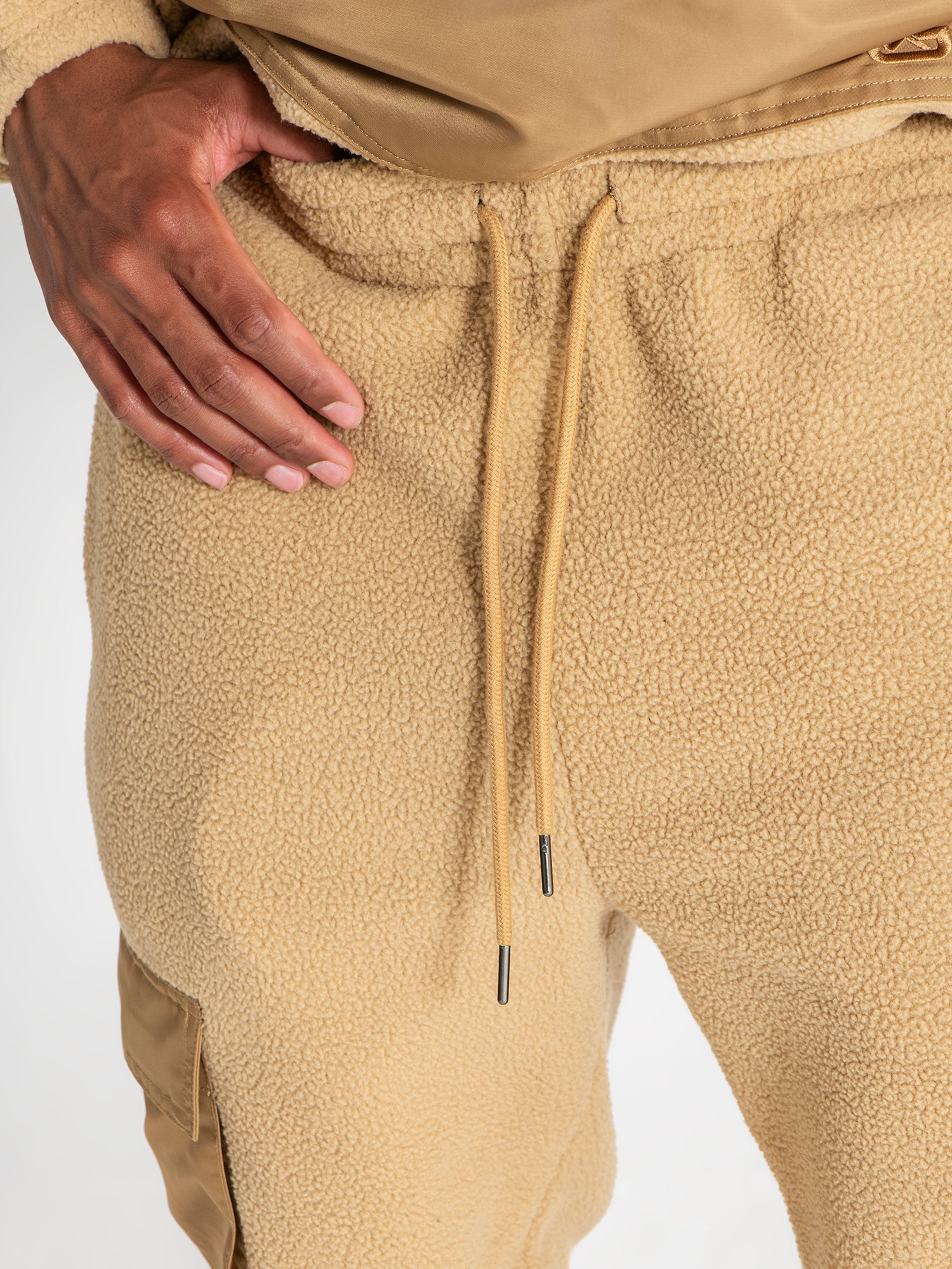joggers / Camel Cargo Sherpa Joggers