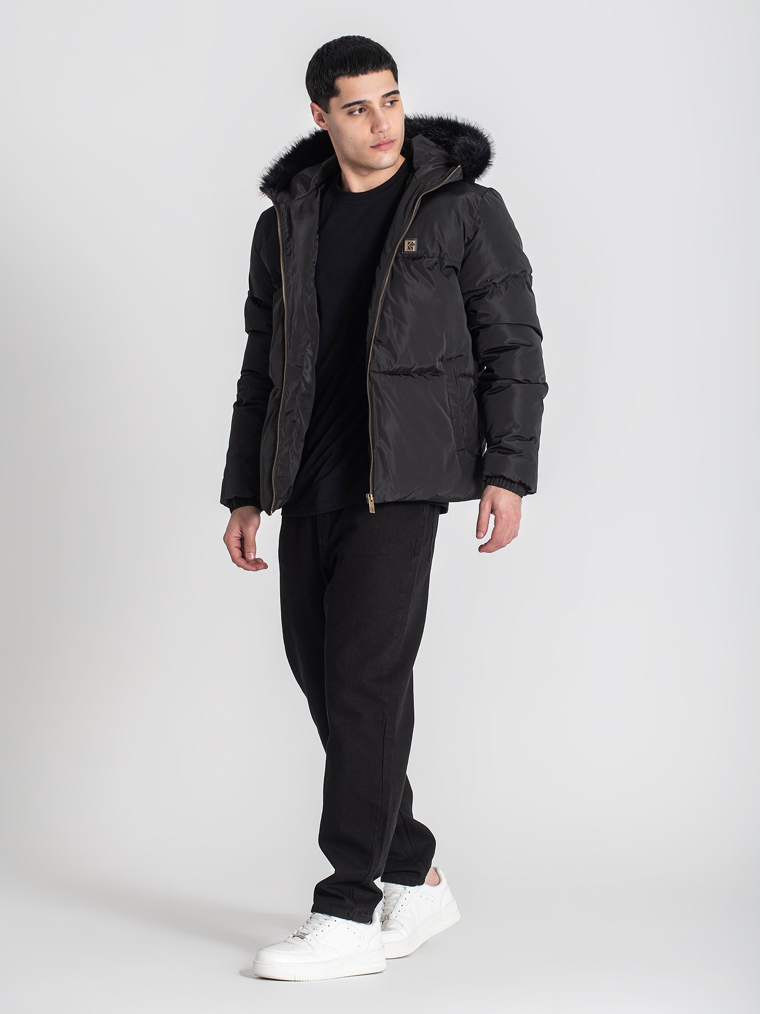 Black Core Puffer Jacket