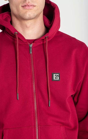 zip jackets / Burgundy Saint Hoodie Jacket