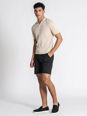 polos / Beige GG Knit "V" Polo