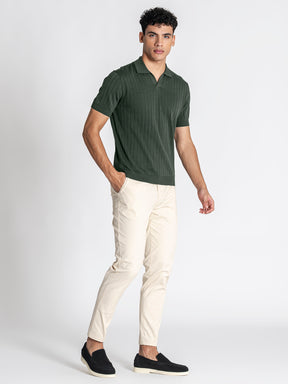 polos / Green GG Knit "V" Polo