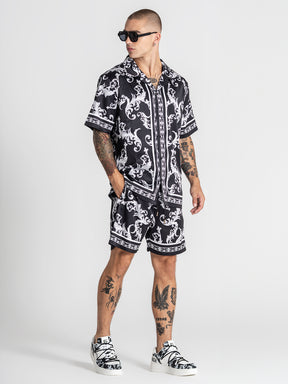 shirts / Black Majestic Satin Shirt