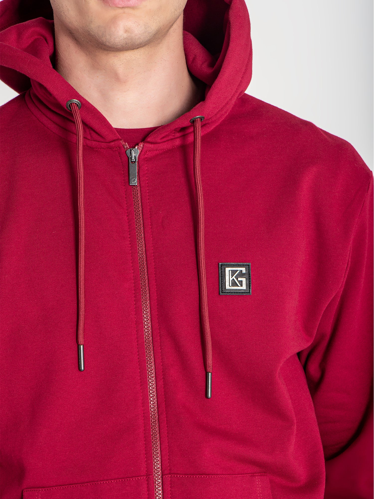 zip jackets / Burgundy Saint Hoodie Jacket