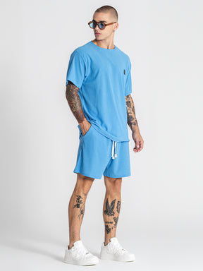 t-shirts / Light Blue Texture Tee