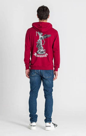 hoodies / Burgundy Warrior Angel Hoodie